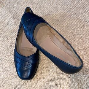 Naturalizer Jaye Navy Leather Flats